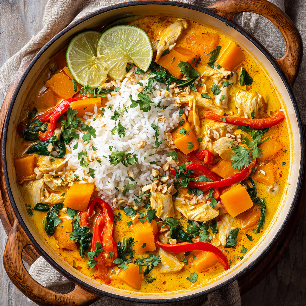Creamy Thai Pumpkin Chicken Curry