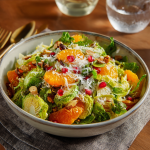 Brussels Sprouts Salad with Persimmons