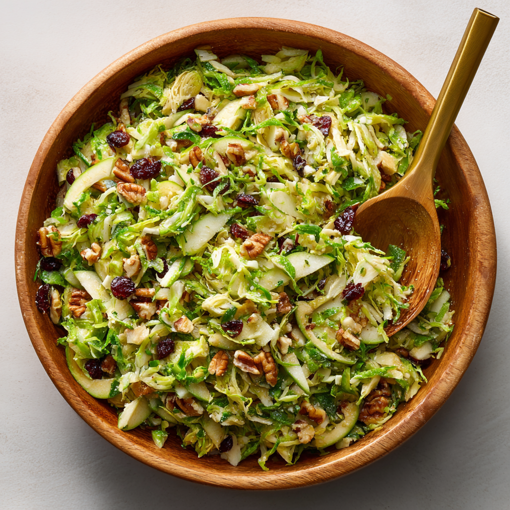 Shredded Brussels Sprouts Salad