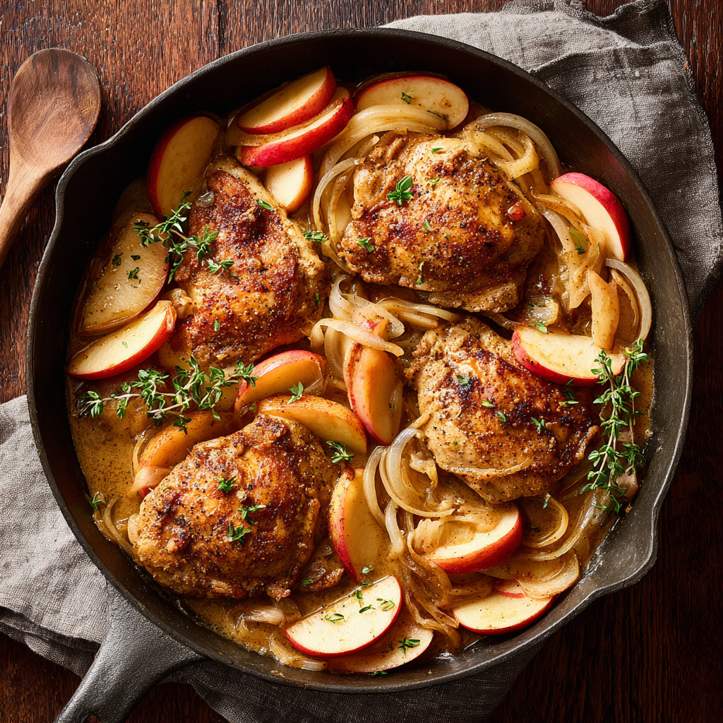 Spiced Chicken with Apples