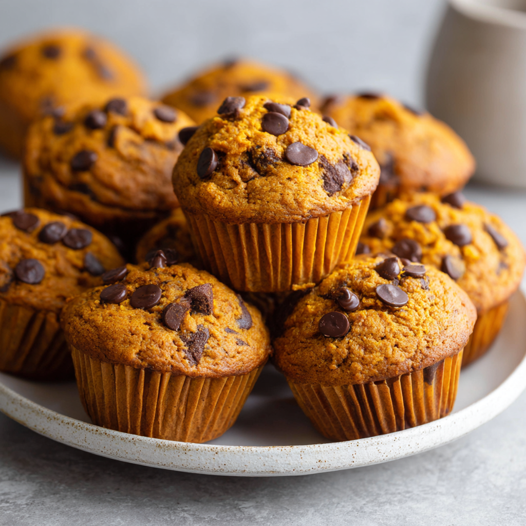 Pumpkin Chocolate Chip Muffins