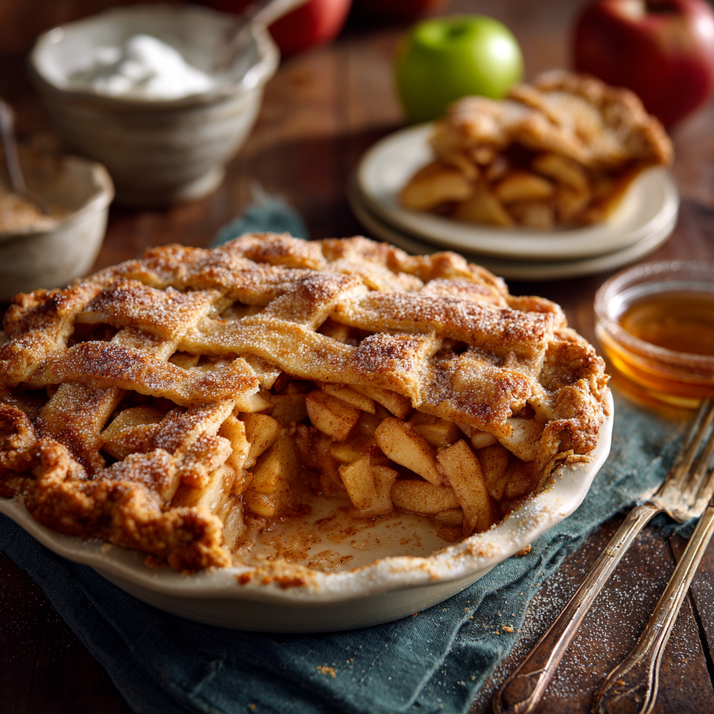 Cinnamon-Spiced Apple Pie with Buttery Crust