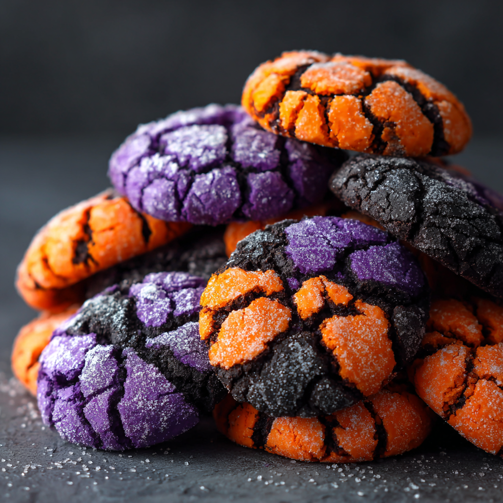 HALLOWEEN CRINKLE COOKIES