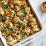 Everything Bagel Cauliflower Casserole