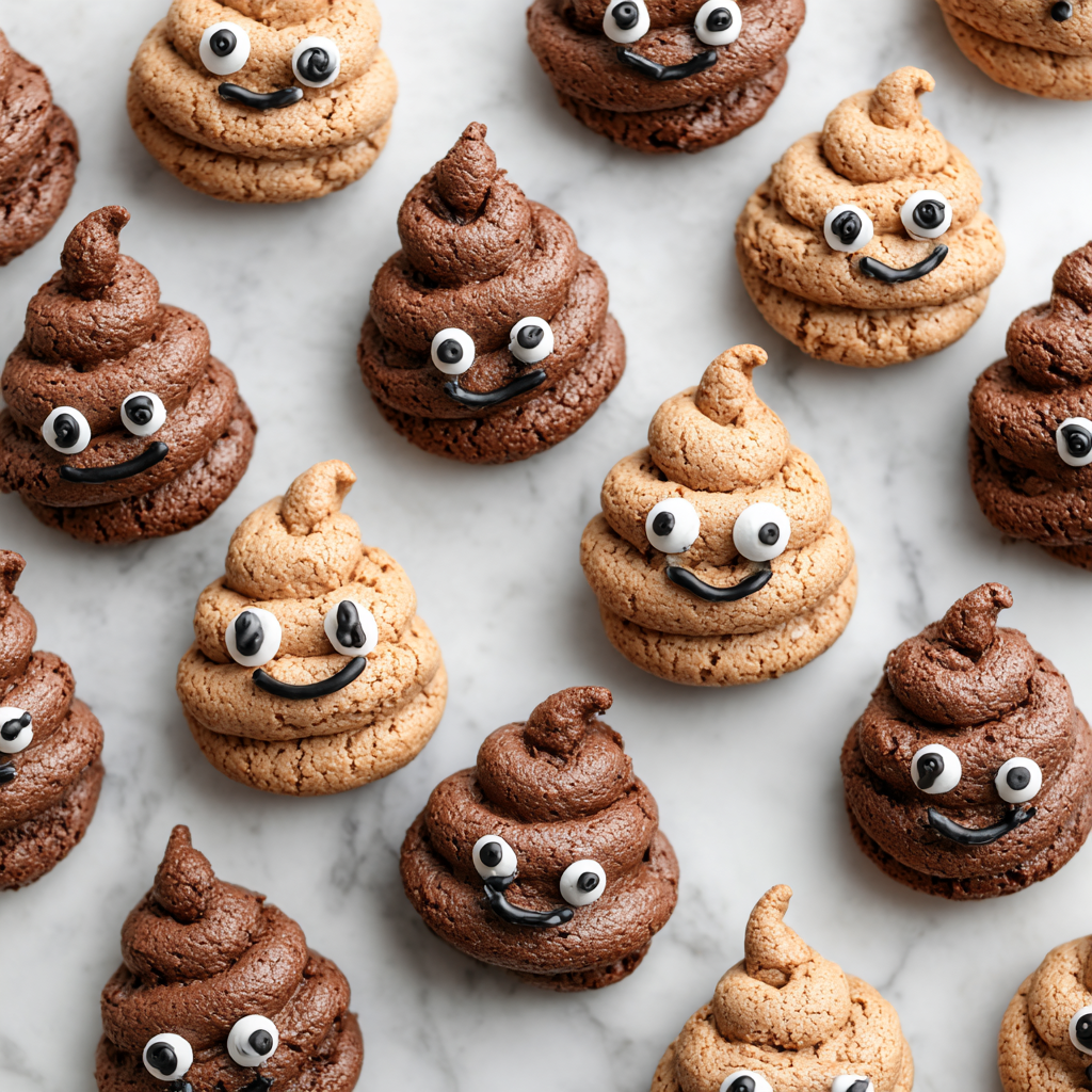 Poop Emoji Cookies