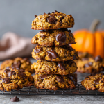 Chocolate Pumpkin Oatmeal Cookies