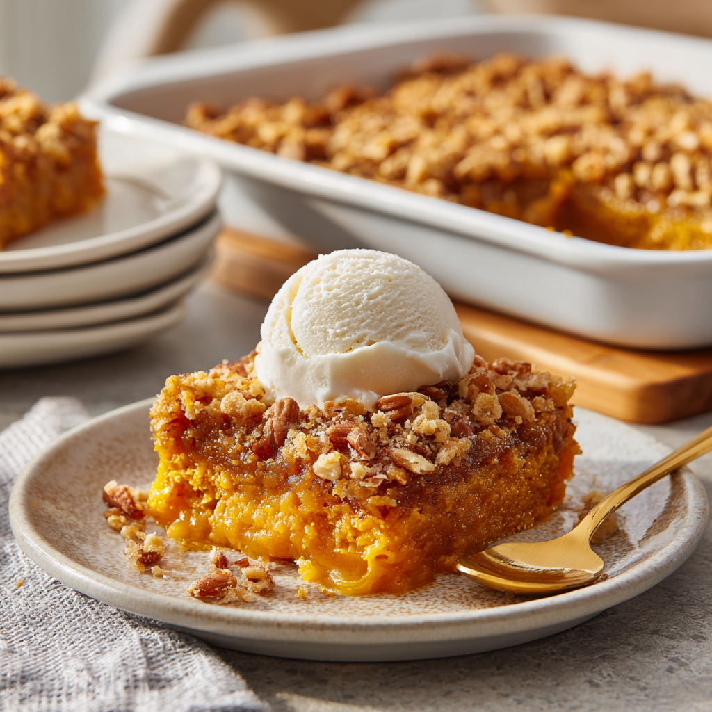 Pumpkin Dump Cake Deluxe