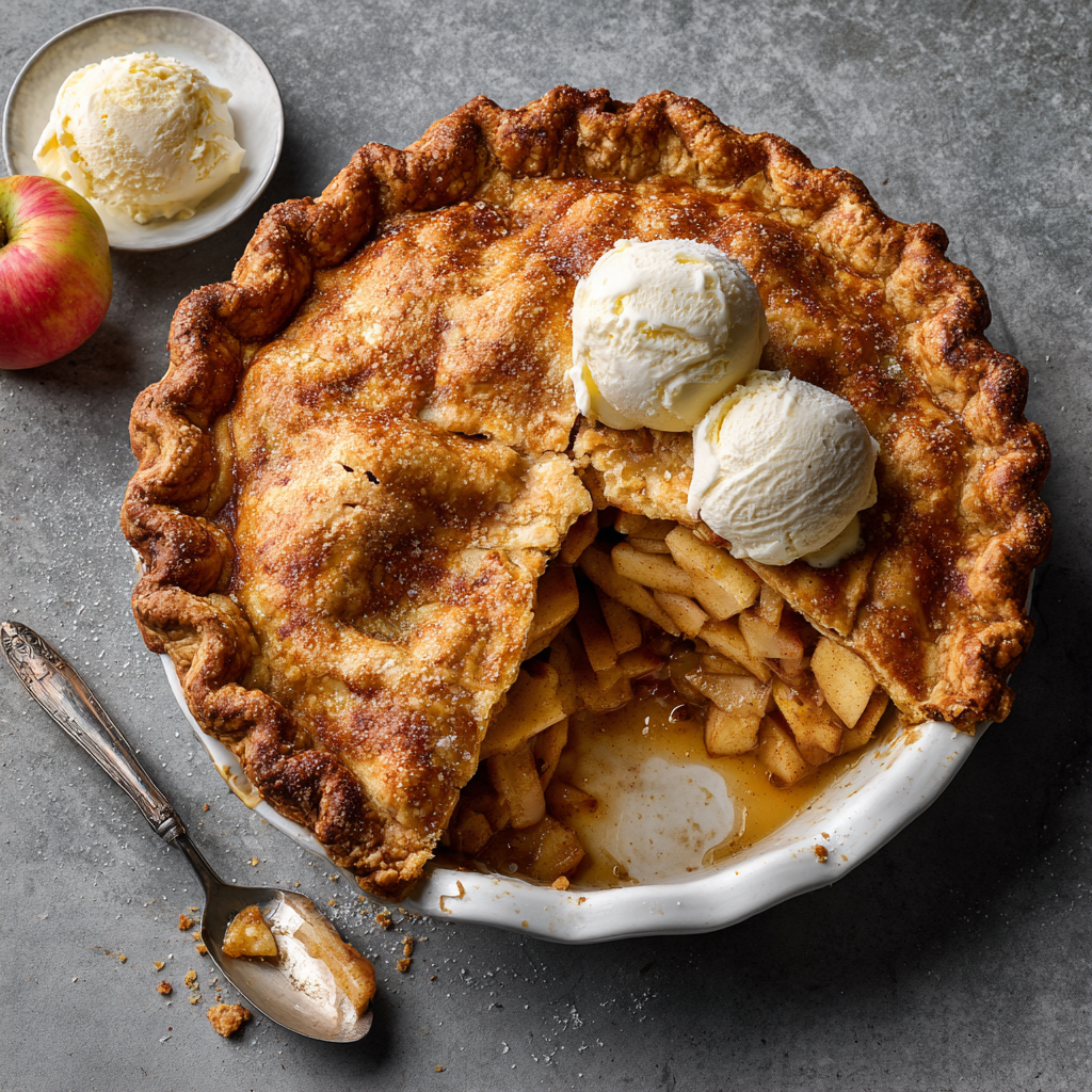 Spiced Apple Pie with Buttery Crust