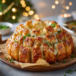 Cheesy Pull-Apart Christmas Bread