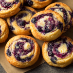 Blueberry Cheesecake Swirl Cookies