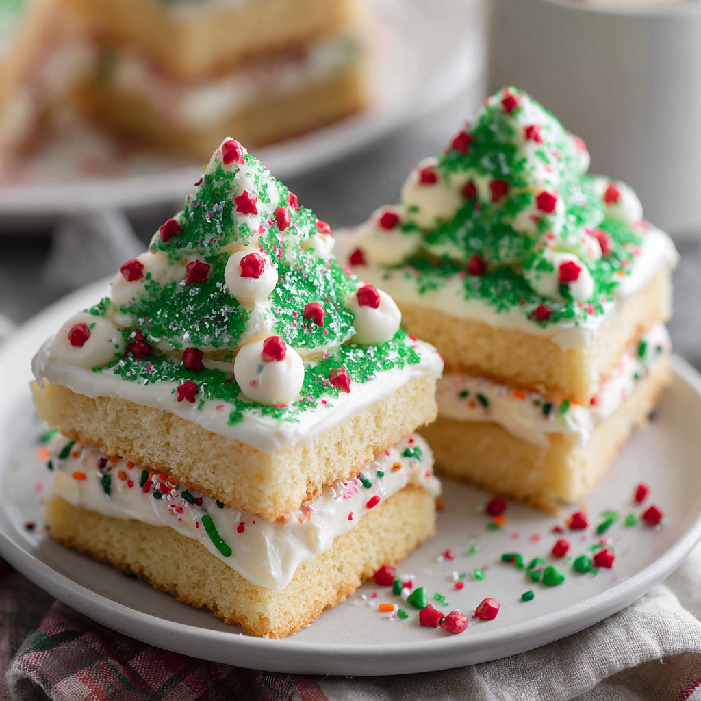Copycat Little Debbie Christmas Tree Cakes