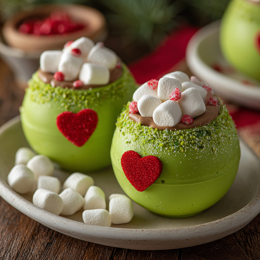 Grinch Hot Cocoa Bombs