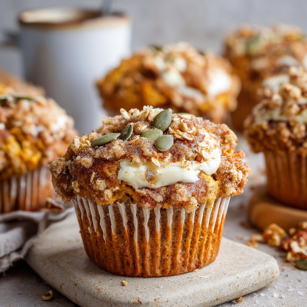 Starbucks-Inspired Pumpkin Cream Cheese Muffins
