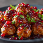 Sweet & Spicy Turkey Cocktail Meatballs