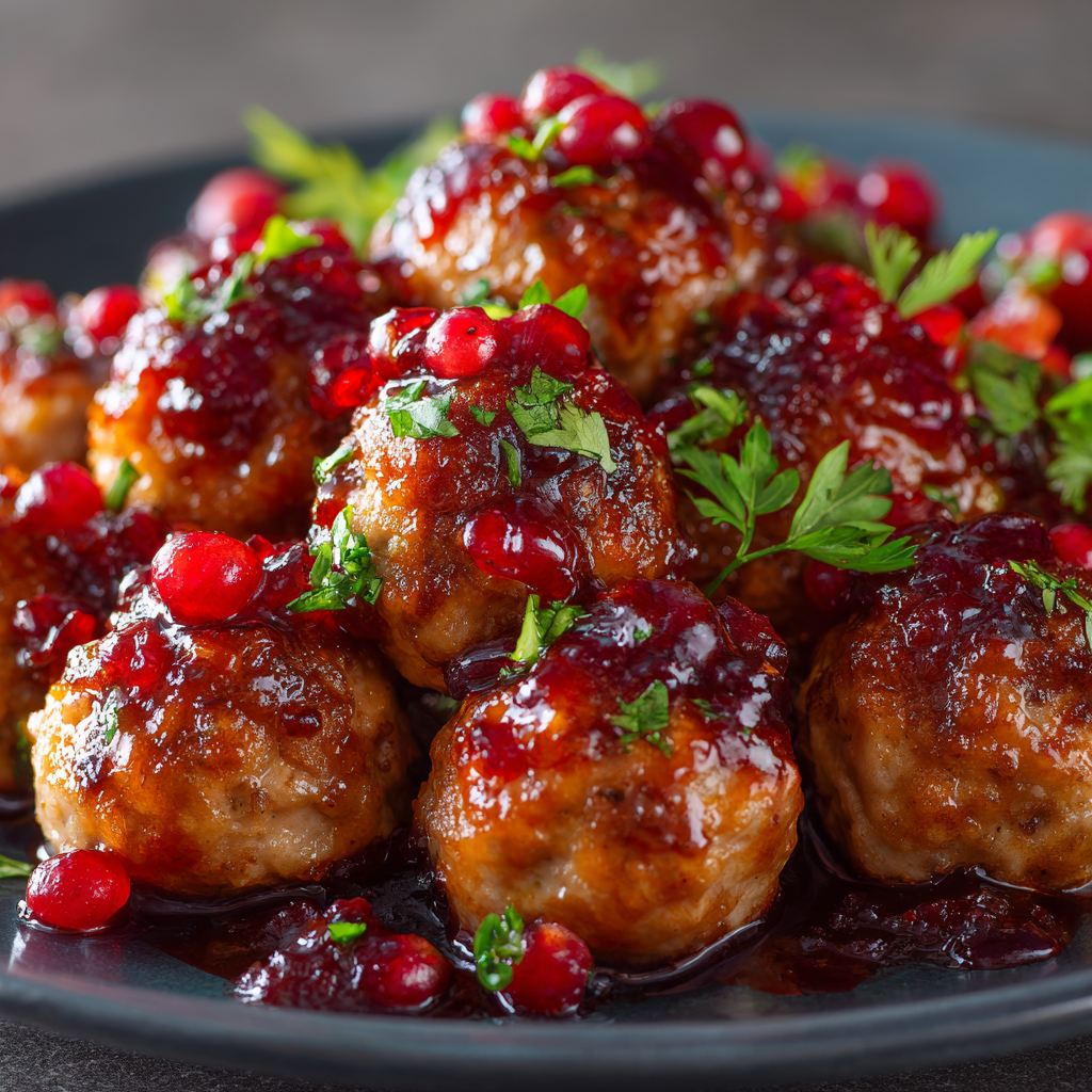 Sweet & Spicy Turkey Cocktail Meatballs
