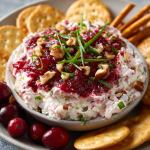Easy 4-Ingredient Cranberry Cream Cheese Dip