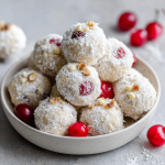 Cherry Coconut Snowball Cookies
