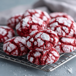 Red Velvet Crinkle Cookies – Festive and Fudgy