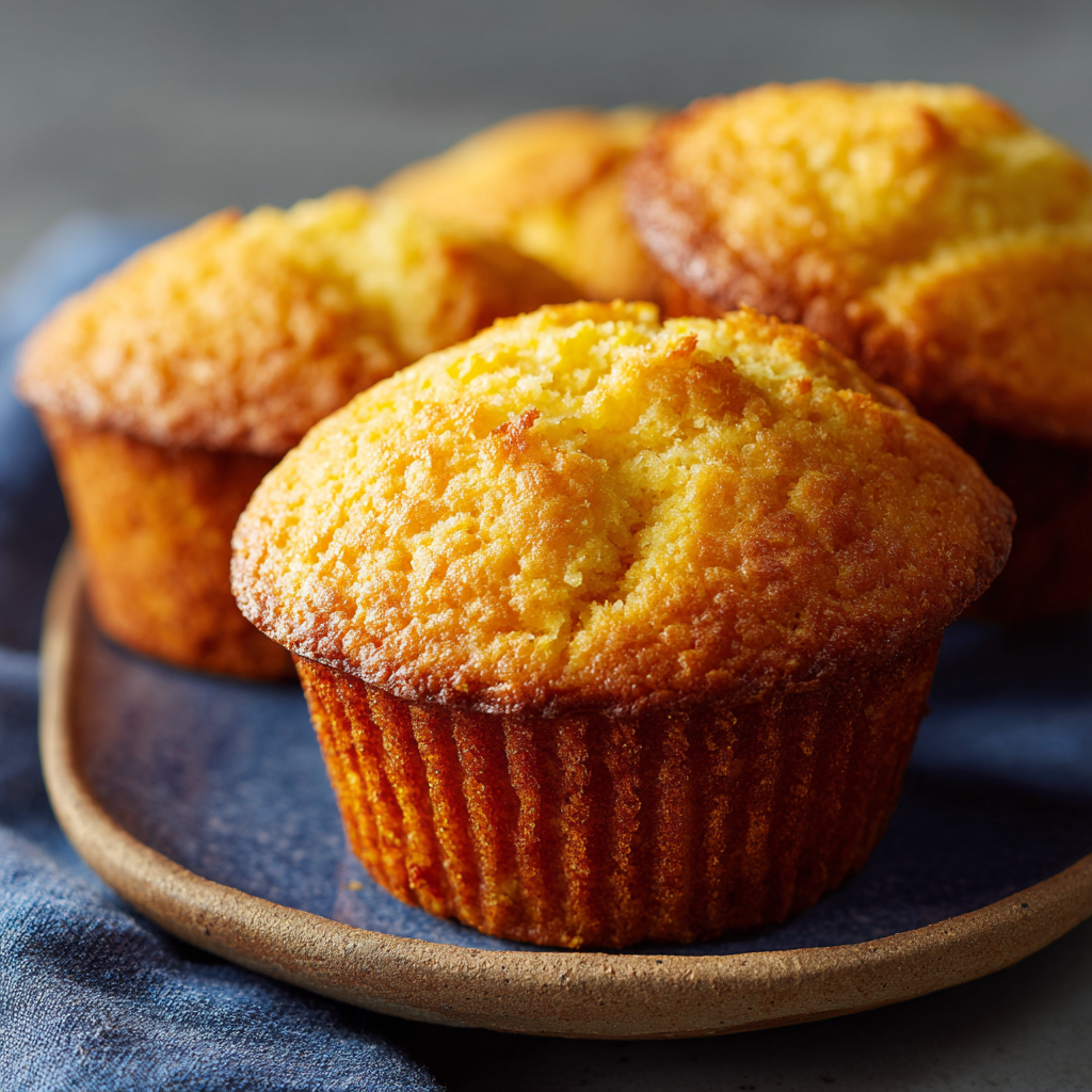 Golden Cornbread Muffins
