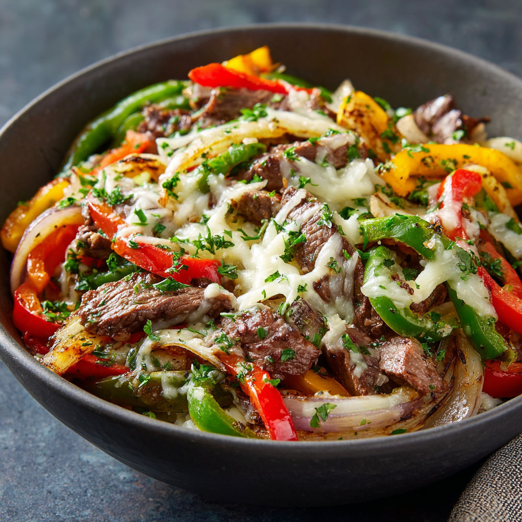 Philly Cheesesteak Bowls
