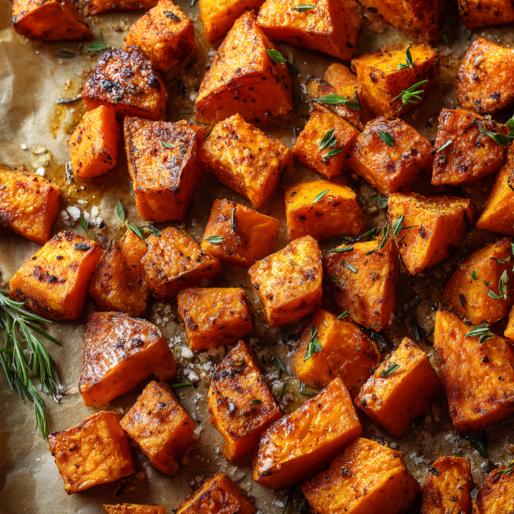 Savory Roasted Sweet Potatoes