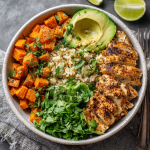Chicken and Sweet Potato Rice Bowl