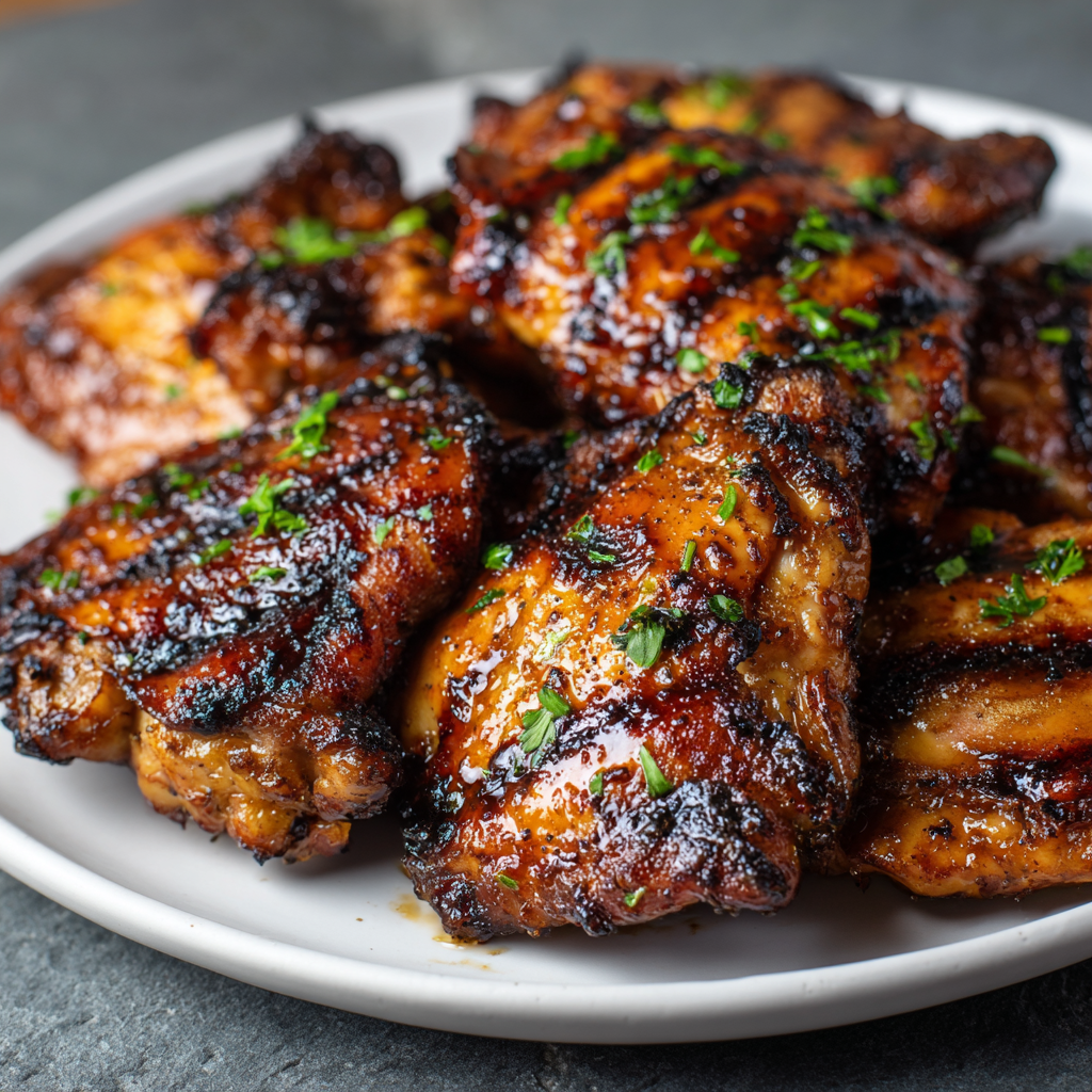 Sweet & Savory Grilled Chicken Thighs