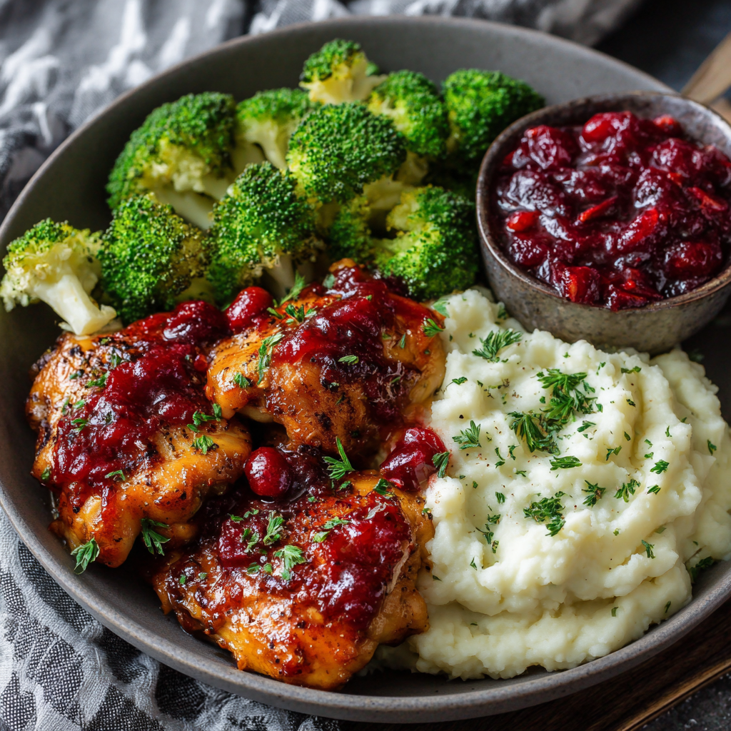 Keto Cranberry Chicken Meal Prep