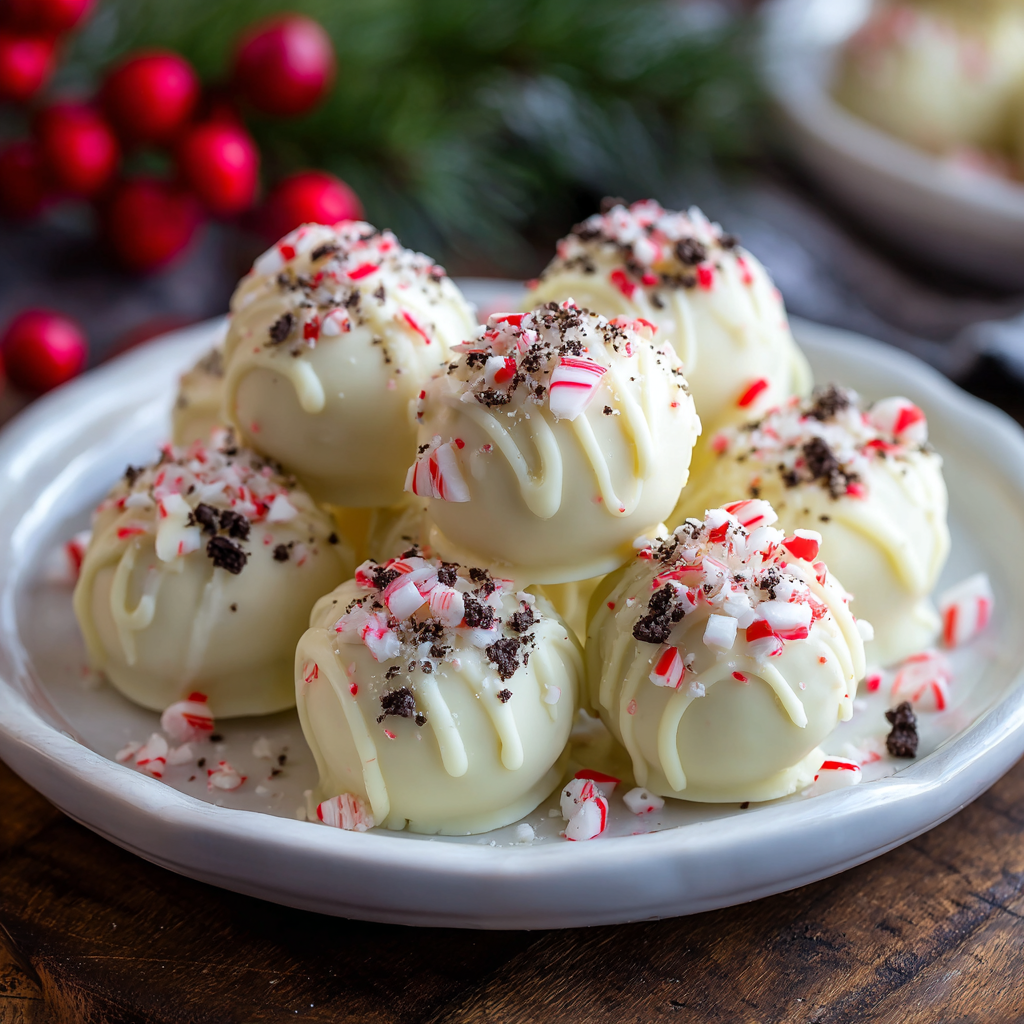 Peppermint Oreo Balls