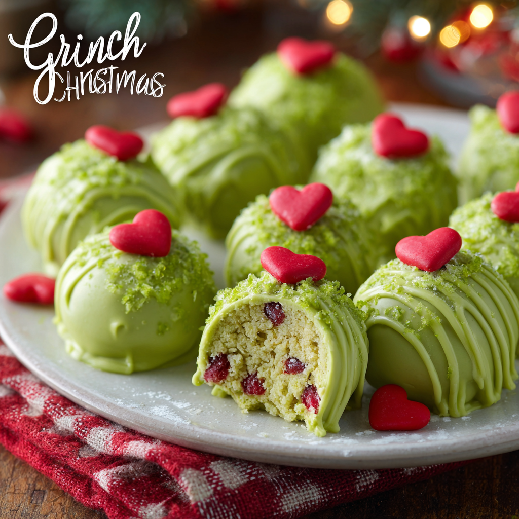 Grinch Christmas Truffles