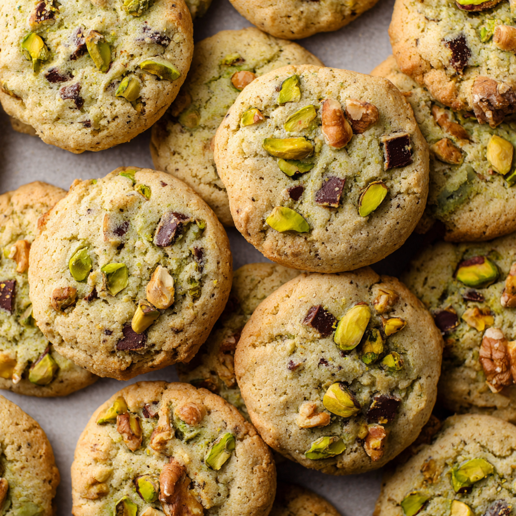 Irresistibly Chewy Pistachio Cream Cookies