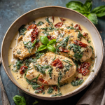 Crockpot Garlic Parmesan Chicken Pasta