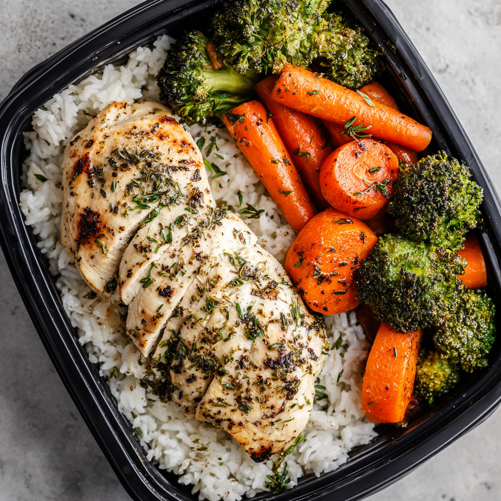 Garlic Herb Chicken Meal Prep