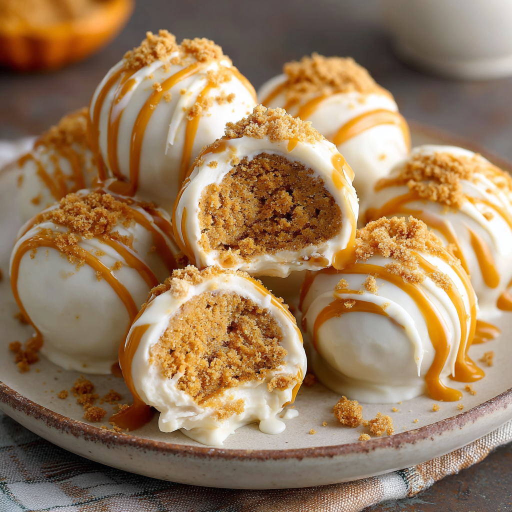 Easy No-Bake Pumpkin Cheesecake Balls