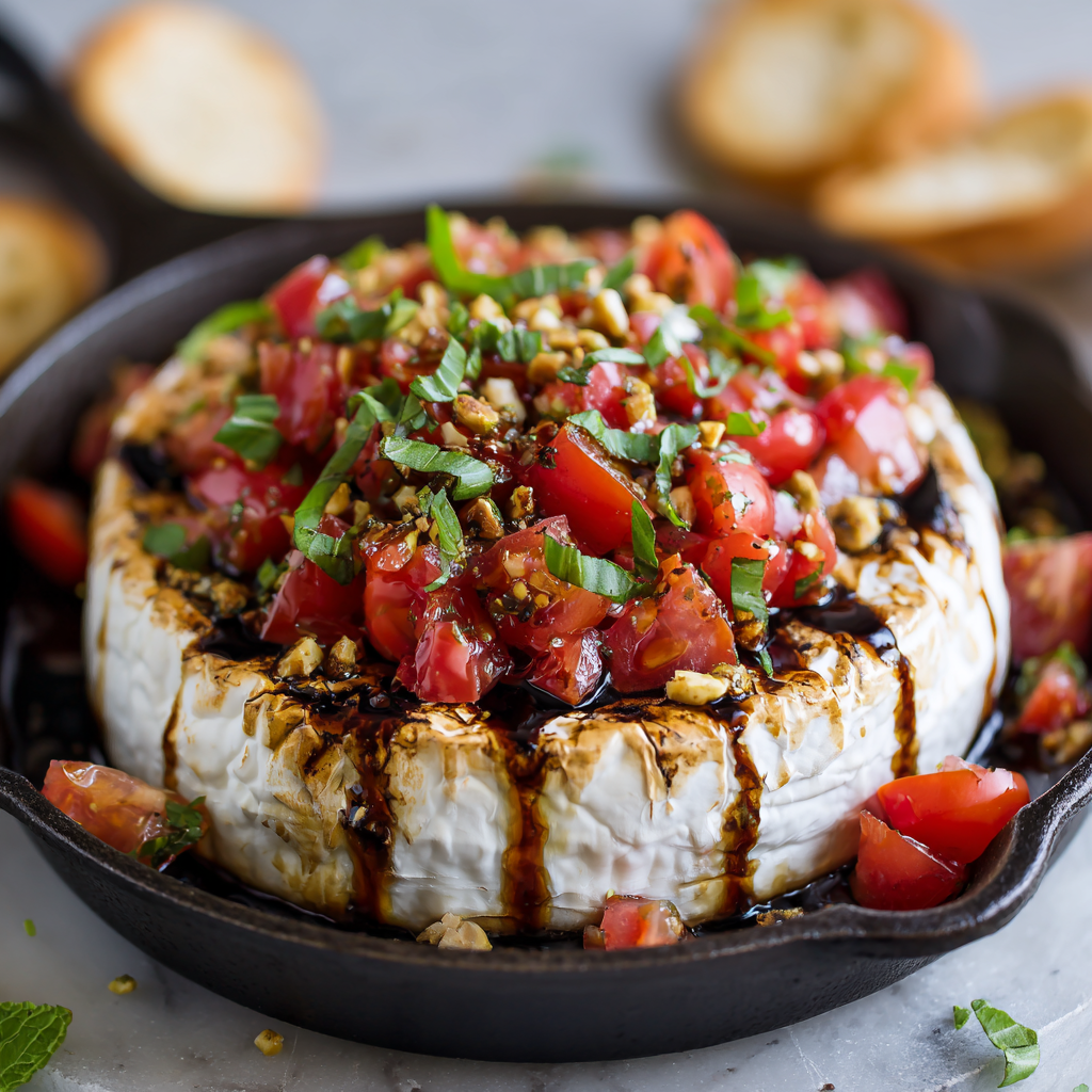 Bruschetta Baked Brie – Fresh, Melty & Party-Perfect
