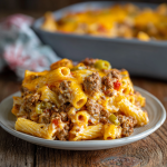 Cheeseburger Ziti Casserole : Creamy, Cheesy, and Crowd-Pleasing