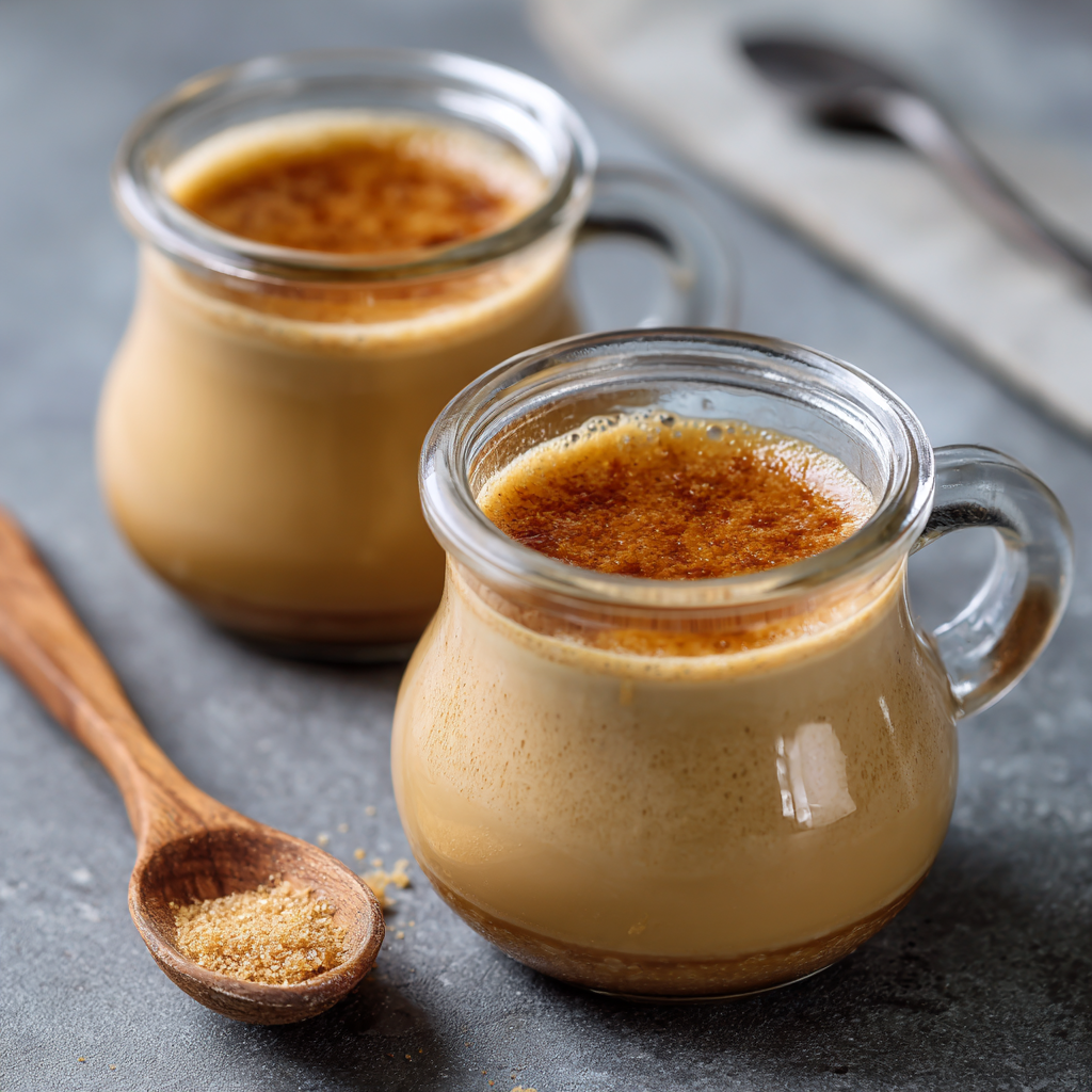 Homemade Crème Brûlée Coffee Creamer