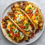 Crockpot Breakfast Tacos : Easy Morning Favorite