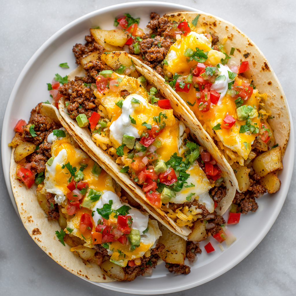 Crockpot Breakfast Tacos : Easy Morning Favorite