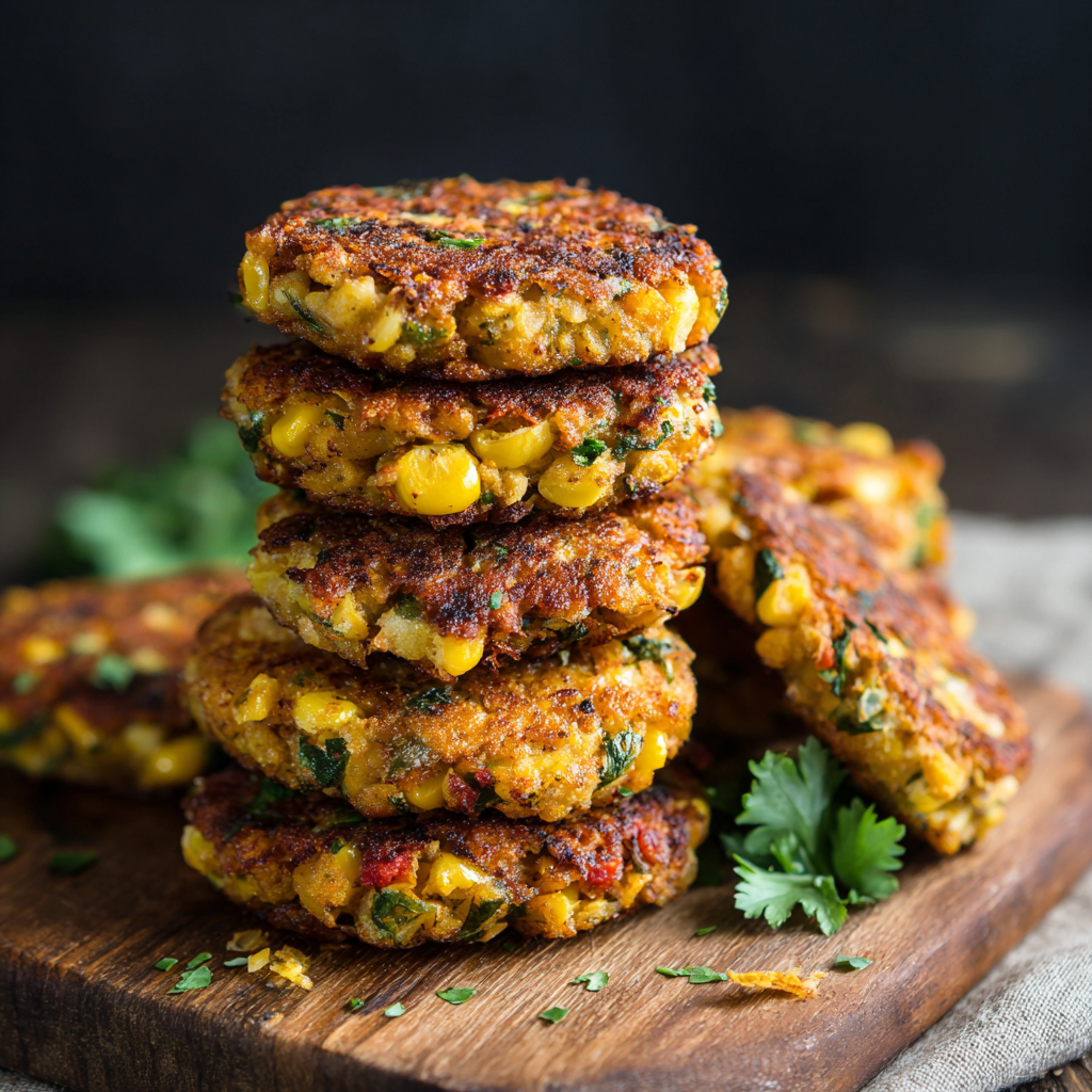 Crispy Vegetable Chickpea Fritters : Vegan, Gluten-Free, and Protein-Packed
