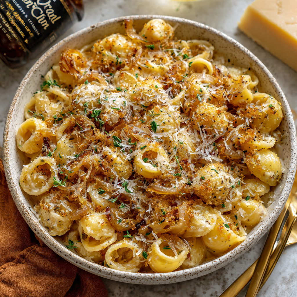 French Onion Boursin Pasta : Cozy, Creamy Twist on a Fall Favorite