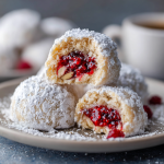 Raspberry-Filled Almond Snowball Cookies : A Festive, Melt-in-Your-Mouth Treat