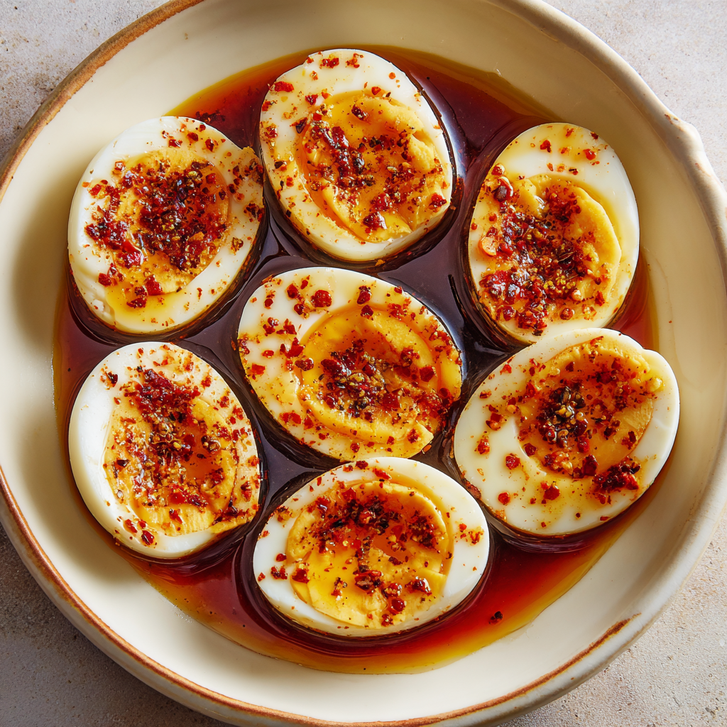 Butter-Soaked Boiled Eggs (Spicy Southern Style)
