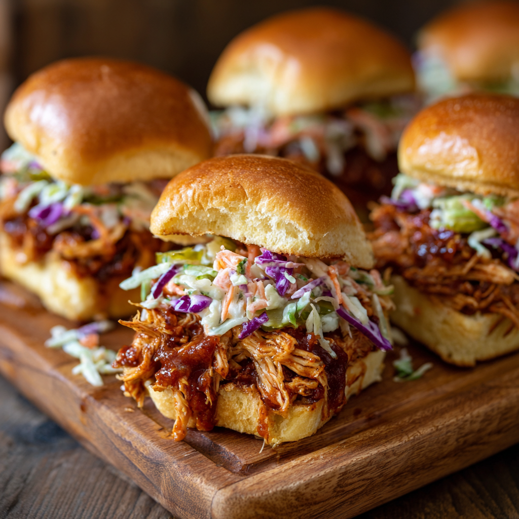 Pulled BBQ Chicken Sliders