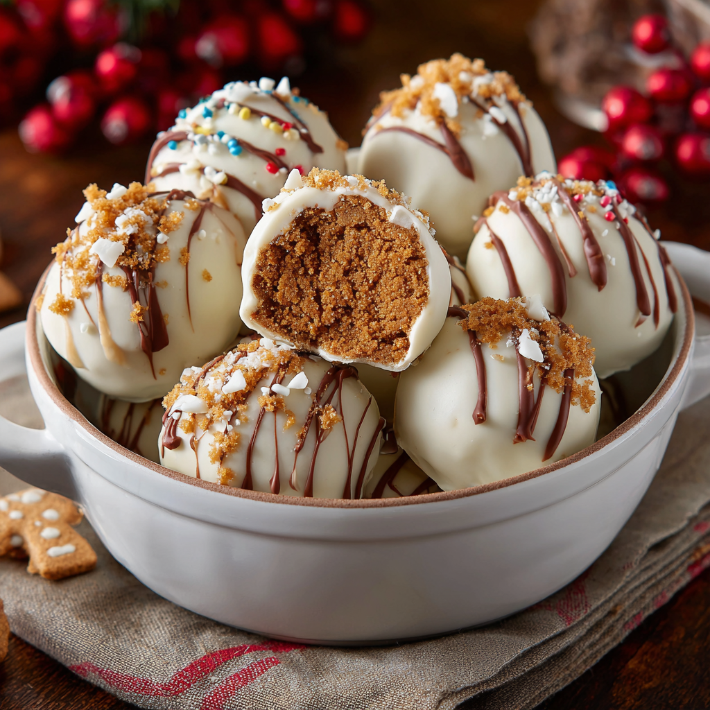 Christmas Gingerbread Truffles