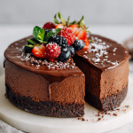 Insanely Good Vegan Chocolate Mousse Cake : Rich, Creamy & No Bake!