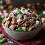 Festive Christmas Puppy Chow (Reindeer Chow) : Easy No-Bake Holiday Treat