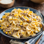 Slow Cooker Creamy Ranch Beef & Corn Bowties : Hearty, Cheesy, and Family-Friendly