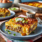 Southern-Style Cheeseburger Pie : Hearty, Cheesy, and Weeknight-Ready