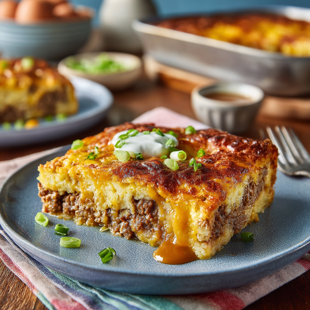 Southern-Style Cheeseburger Pie : Hearty, Cheesy, and Weeknight-Ready